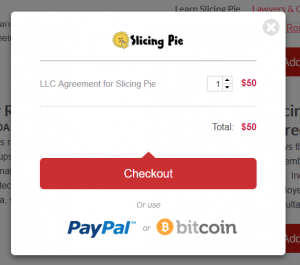 Slicing Pie and Bitcoin