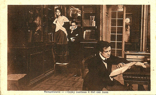 Helena Makowska and Tullio Carminati in Romanticismo (1915)