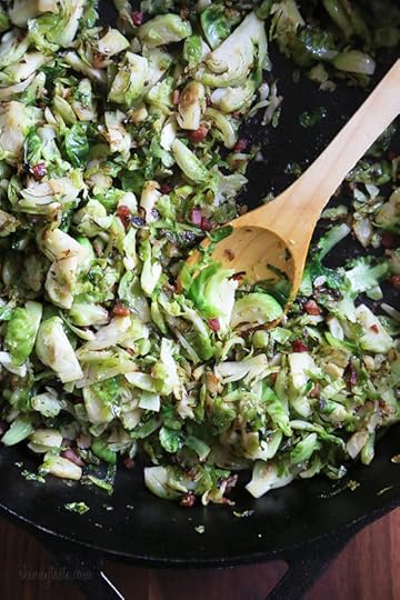 Sauteed brussels sprouts are delicious when shredded and sautéed with pancetta (or bacon), garlic and oil. If you don't think you like Brussels sprouts, I challenge you to try these! Lightly pan fried until crisp and slightly browned on the edges, this is my favorite way to cook and eat them!