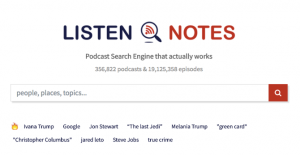 Listen Notes - A Podcast Search Engine