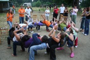people in round