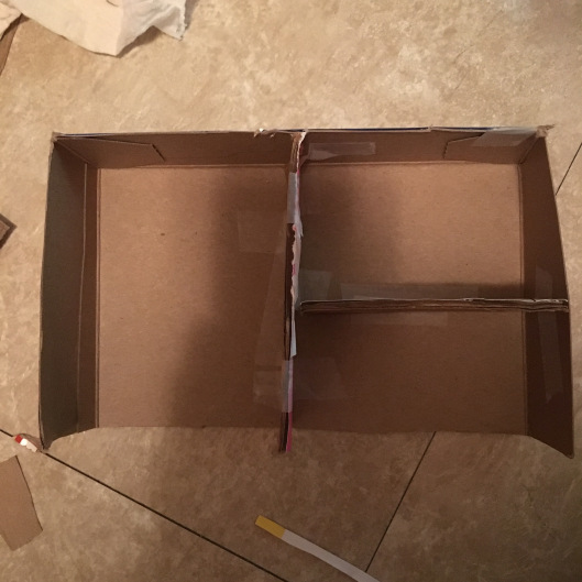 Closet made with Cereal Box