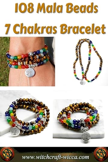 108 Mala Beads 7 Chakra Bracelet / Necklace Gift for You