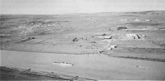 Destroyer USS Dallas in the Wadi Sebou off Port Lyautey Airfield, November 1942 (US Army Center of Military History)