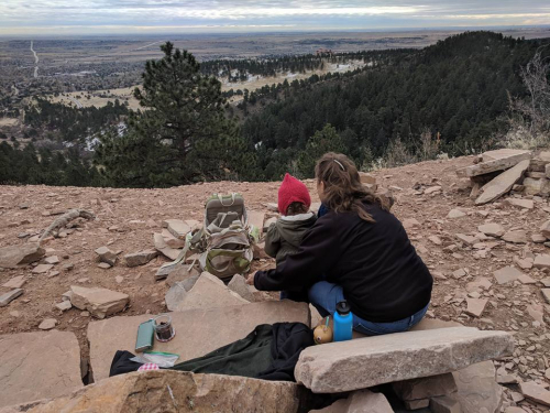 Nana and Bee woods Quarry Bench