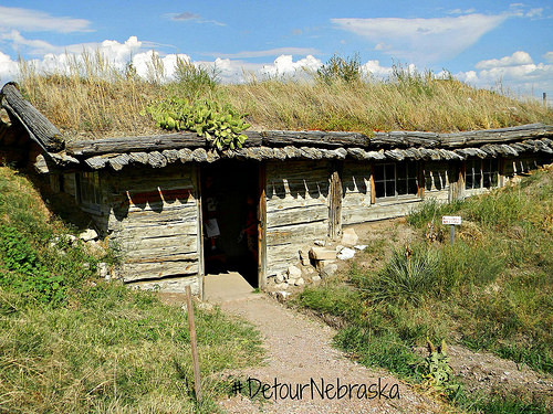 Fur Trade Museum Dugout. From Seven Quirky Nebraska Detours