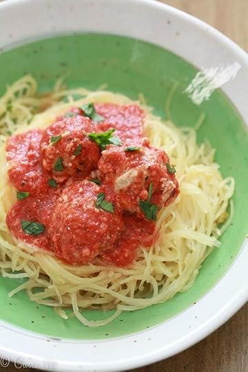 Slow Cooker Spaghetti Squash and Meatballs (Grain-Free)