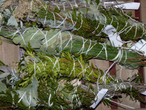 Yule sticks Step by Step Instructions for Making Smudge Sticks with Cedar, Rosemary, Sage, Mugwort