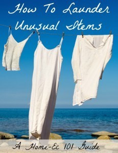 how to launder unusual items