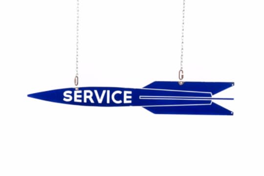 Roadside service sign (1955) (via Space Age Museum)