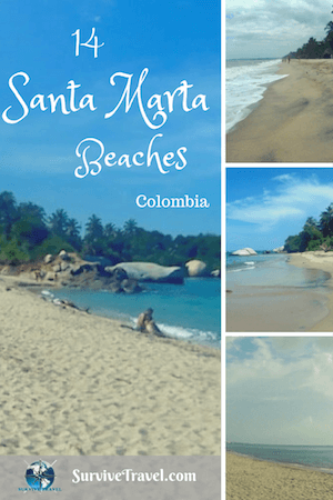 Beautiful Santa Marta Beaches, Colombia, Pin1-2