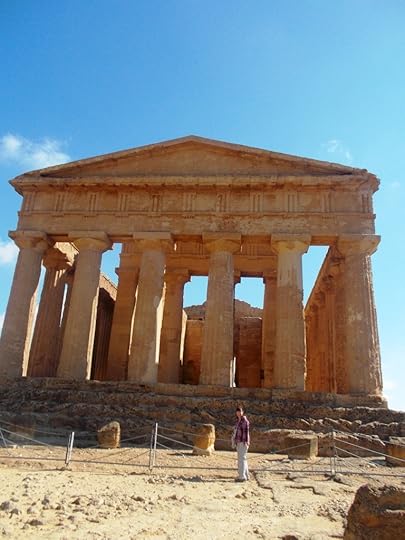 In front of the Temple of Concordia at Agrigento