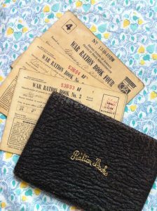 US rationing books owned by my mother and grandmother, WWII (Photo: Sarah Sundin)
