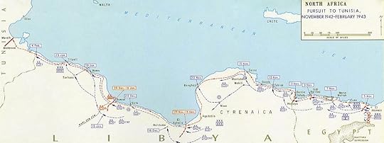 Map of British Eighth Army advances November 1942-February 1943 (US Army map)