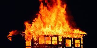 house on fire