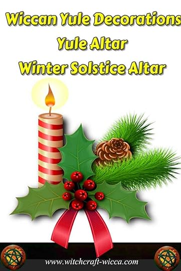 Yule Altar, Wiccan Yule Decorations, Winter Solstice Altar, Candles for Yule