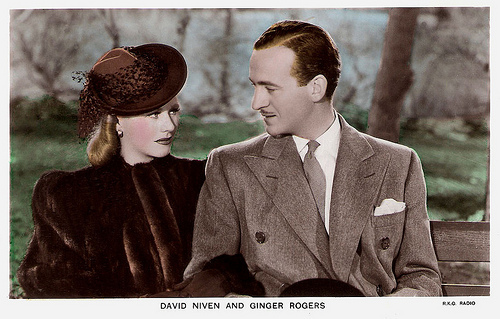 David Niven and Ginger Rodgers in Bachelor Mother