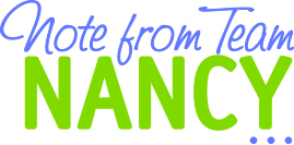 Note From Team Nancy Zieman