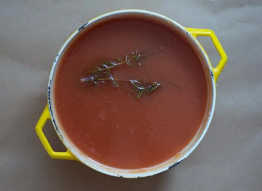 pink quince puree for homemade quince butter