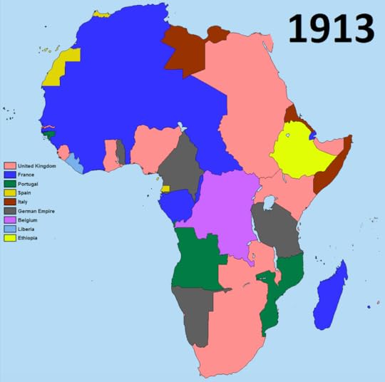 Africa after colonization map