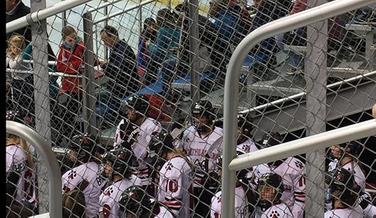 Waiting to take the ice