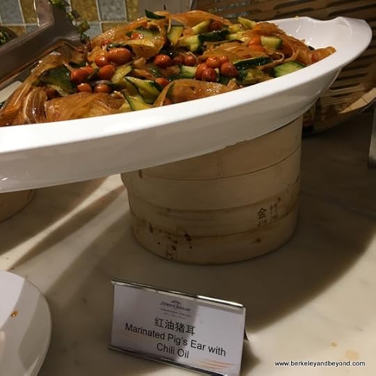 marinated pig's ear with chili oil at Howard Johnson Tianyuan Resort Jiuzhaigou in Zhangzha Town, Sichuan Province, China