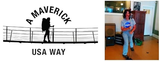 The Maverick USA Way Logo and myself in Sun Records, Memphis, with a NASA T-Shirt