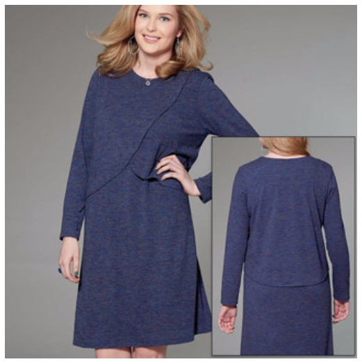 Knit Overlay Tunic Dress | McCall Pattern Company M7655 | by Nancy Zieman | Sewing With Nancy