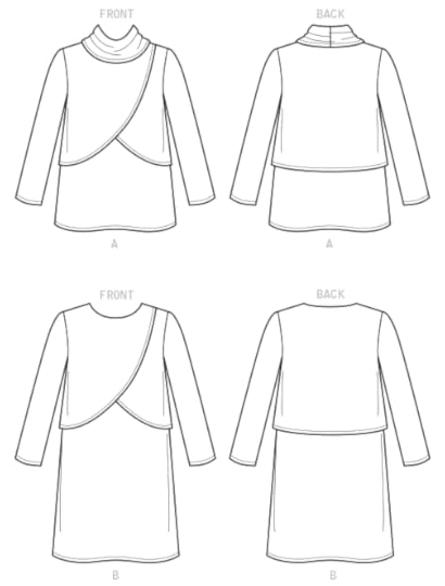 Knit Overlay Tunic Dress | McCall Pattern Company M7655 | by Nancy Zieman | Sewing With Nancy