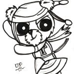 Tristan The Teddy Bear - Inktober 2017