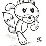 Crazy Fox - Inktober 2017