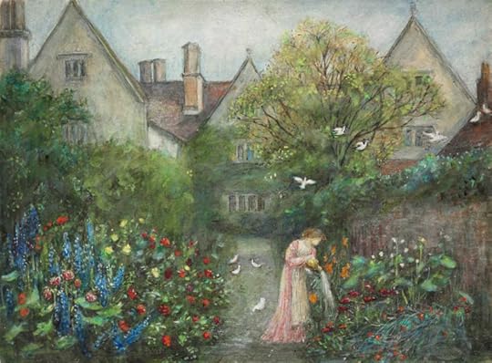 The Garden at Kelscott Manor by Maria Spartali Stillman