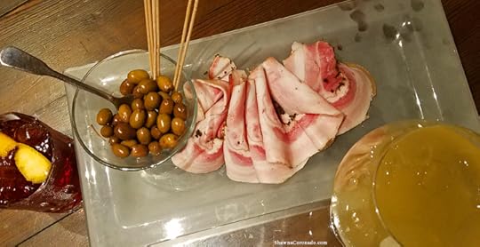Bacon and Olives at La Corte degli Angeli