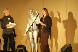 One of our dramatic readers at the Ig Nobel event at Arisia 2017