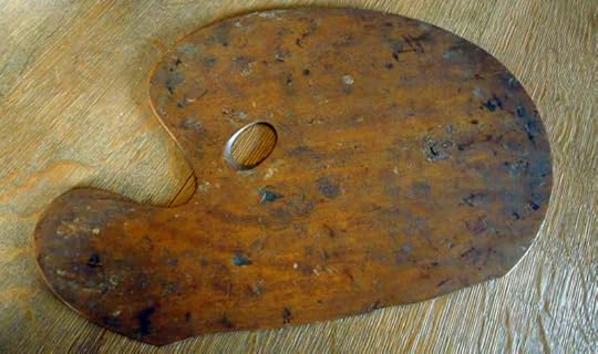 Dante Gabriel Rossetti's painting palette