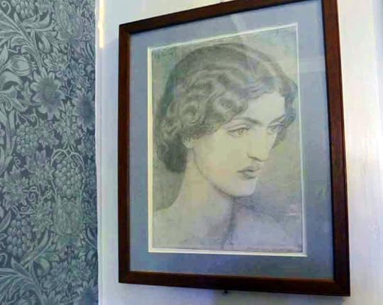 Drawing of Jane by Rossetti
