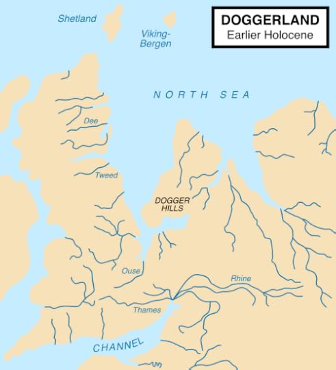 Doggerland c. 10000BC (Wikipedia)