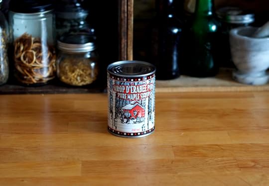 A can of real maple syrup for homemade maple cream