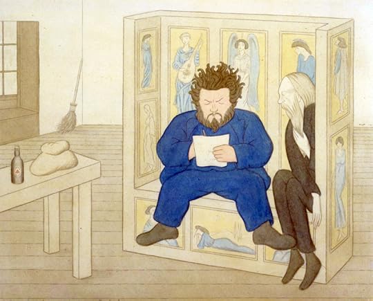 ''Topsy and Ned Jones Settled on the Settle in Red Lion Square'' by Sir Max Beerbohm 