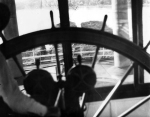 View from behind the wheel of the Str. General Allen