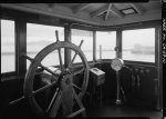 Pilothouse of the Str. Eureka, a sidewheel ferry