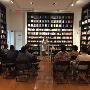 Discussing historical themes from 