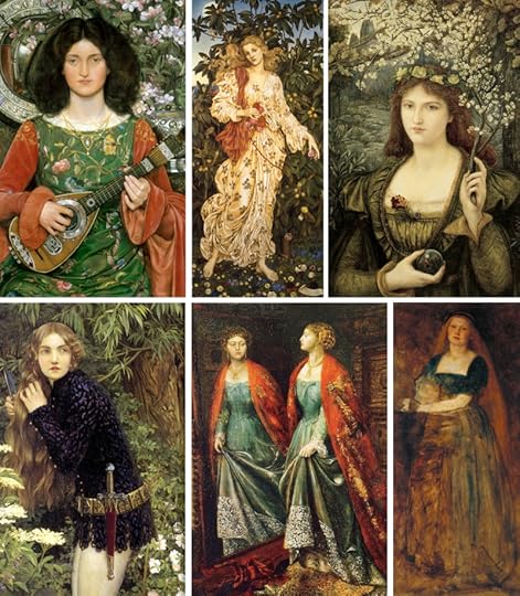 Pre-Raphaelite paintings by Kate Bunce Evelyn de Morgan Maria Spartali Stillman Eleanor Fortescue Brickdale Emma Sandys Joanna Mary Boyce