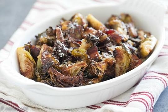 Crispy Brussels Sprouts with Port Reduction