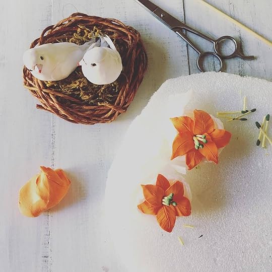 bird bride and groom cake topper