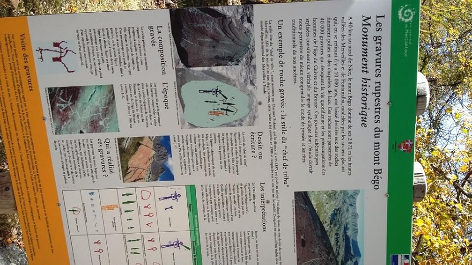 Information sign about the petroglyphs