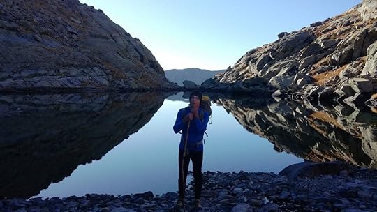 Jean-Claude beside one of the small lakes in the Valley