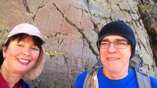 Myself and Jean-Claude on either side of 'Le Christ'