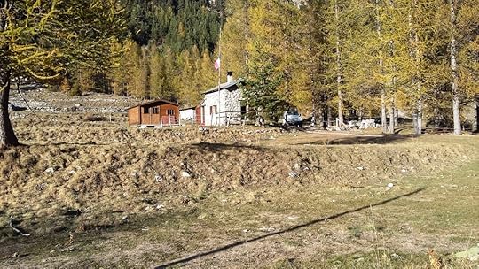 A house with a French flag