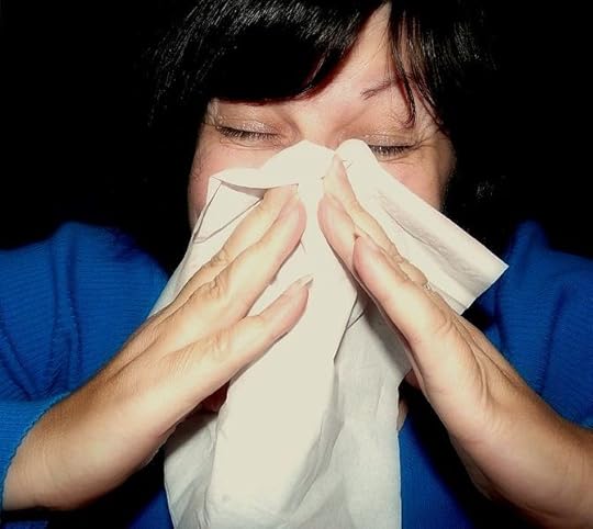 File:Sneeze in white hankie.jpg